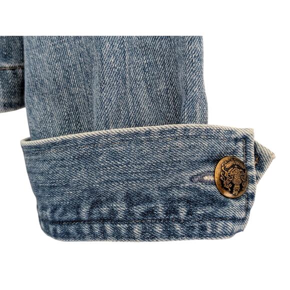 Lauren Ralph Lauren Denim Officer’s Jacket Women’s Size 12 Indigo Wash Blue - Picture 8 of 10